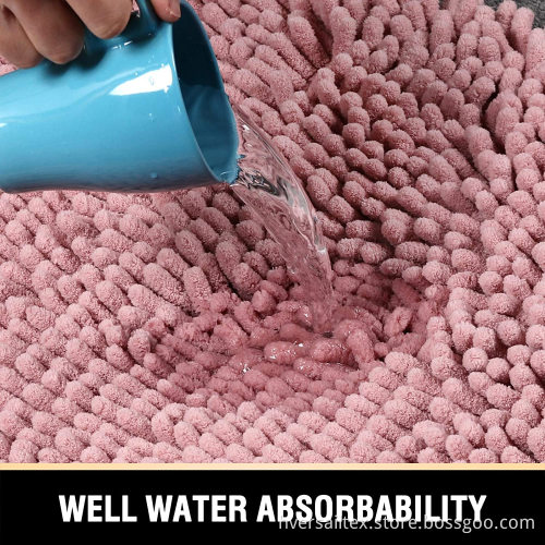 Upgraded Extra Soft Absorbent Chenille Plush Bath Rug